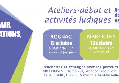 INVITATION – RÉPONSES : Ateliers pour débattre et rencontrer les acteurs du territoire sur la pollution de l’air du 12 au 14 octobre